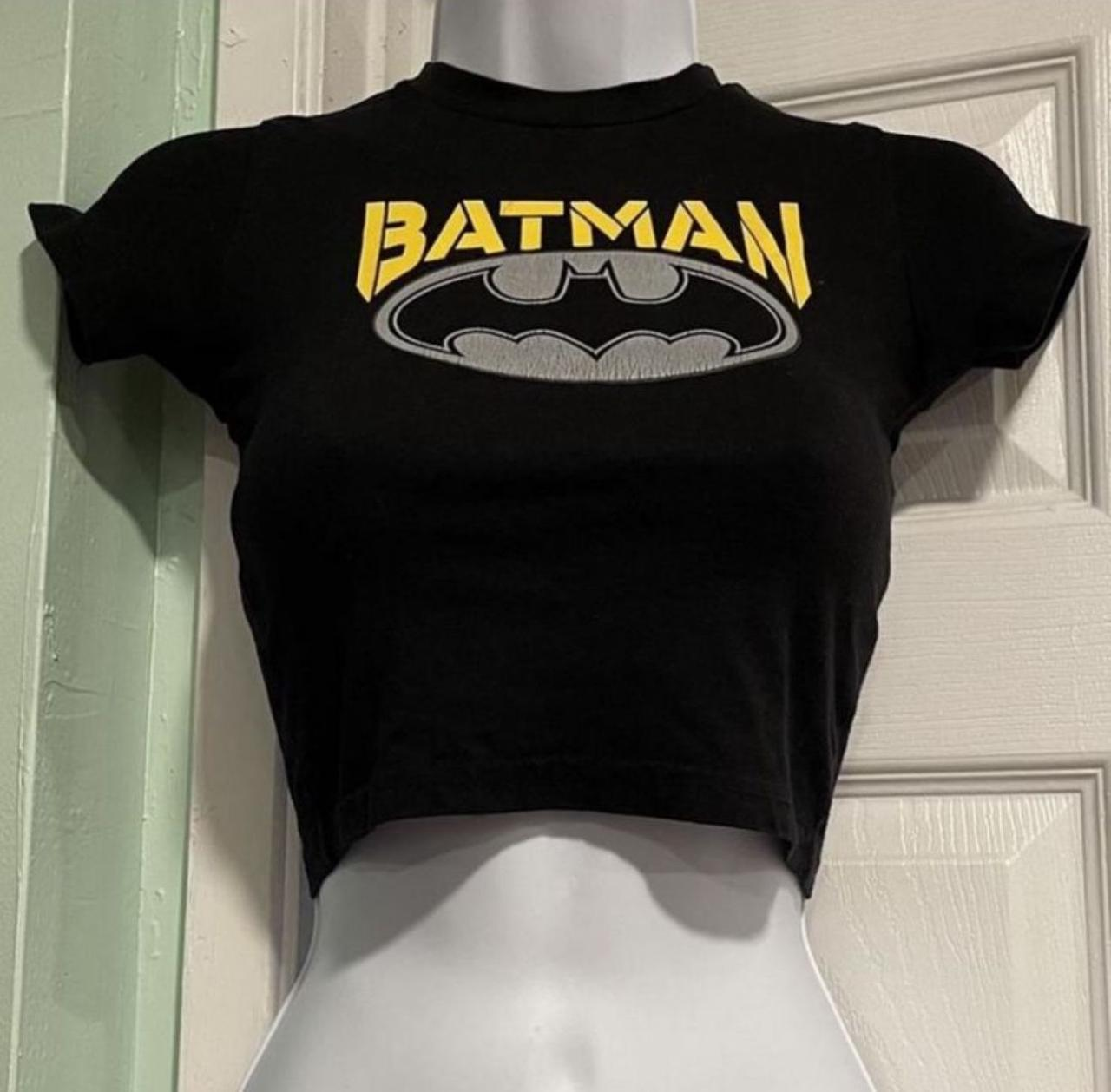 Y2k Batman Detail Tech Crop Top