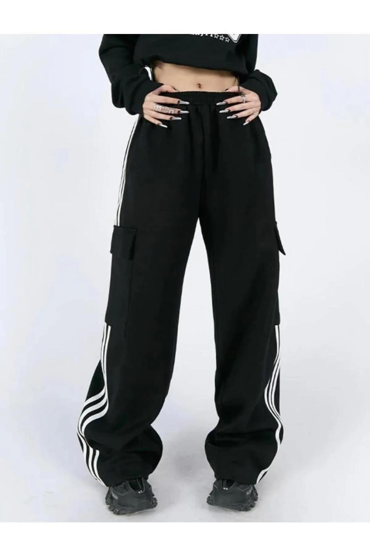 Y2K Kargo Cep Unisex Örme Pantolon