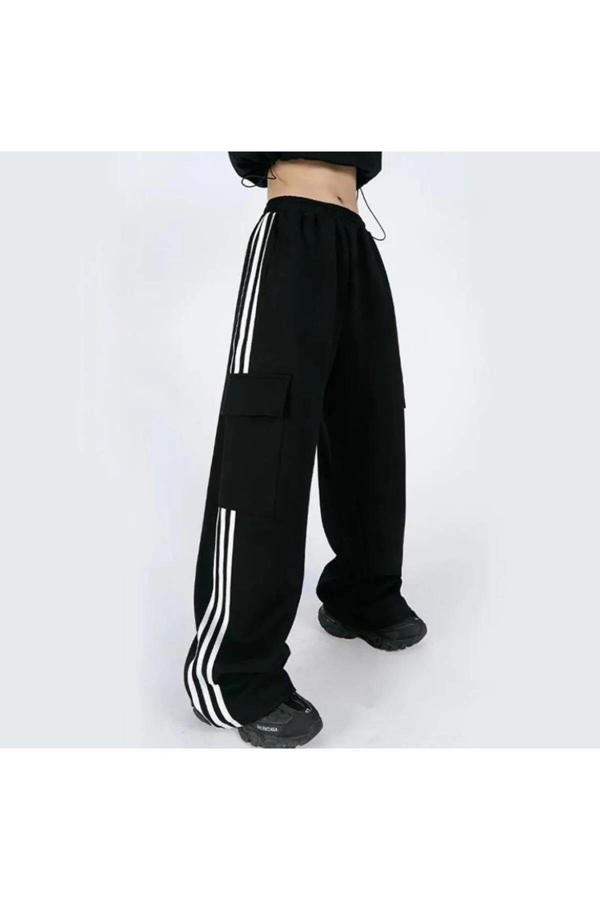 Y2K Kargo Cep Unisex Örme Pantolon