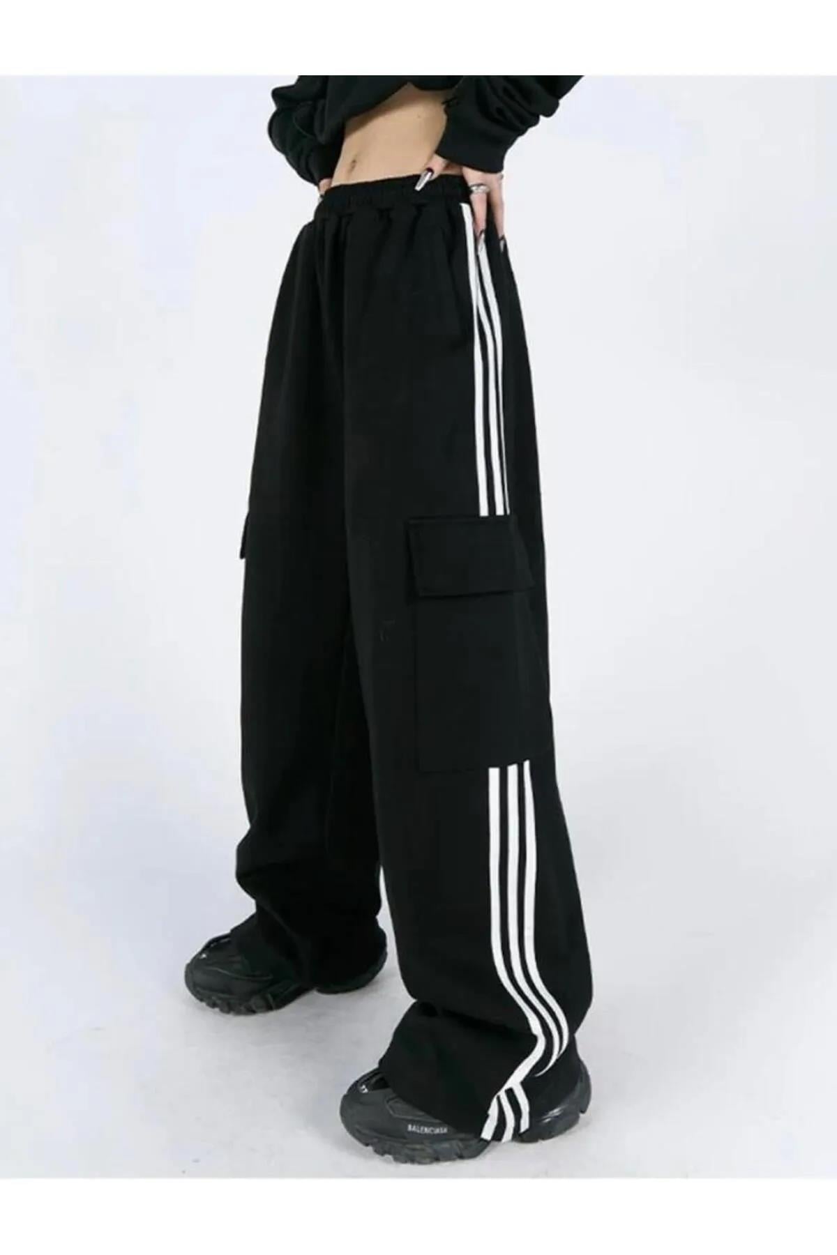 Y2K Kargo Cep Unisex Örme Pantolon