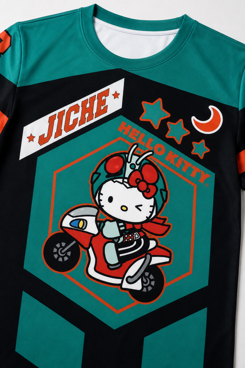 Yeşil Jicre Hello Kitty Jersey T-shirt Forma