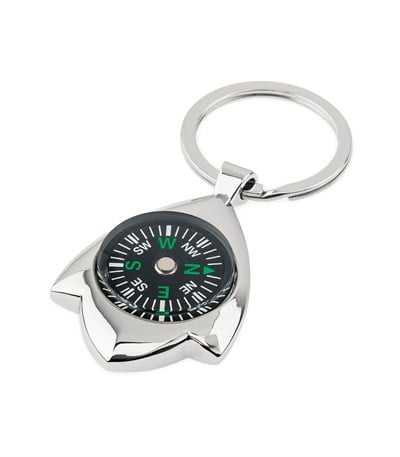 558 Metal Pusulalı  Anahtarlık