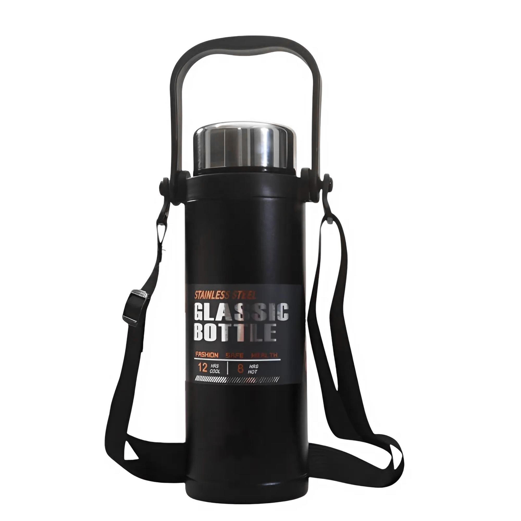 800 Ml Siyah Çelik Termos