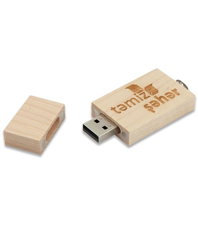 Ahşah Dikdörtgen Usb Flash Bellek