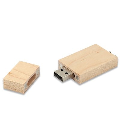 Ahşah Dikdörtgen Usb Flash Bellek