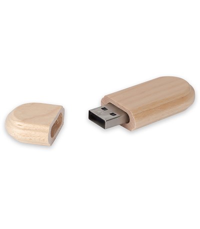 Ahşah Oval Usb Flash Bellek