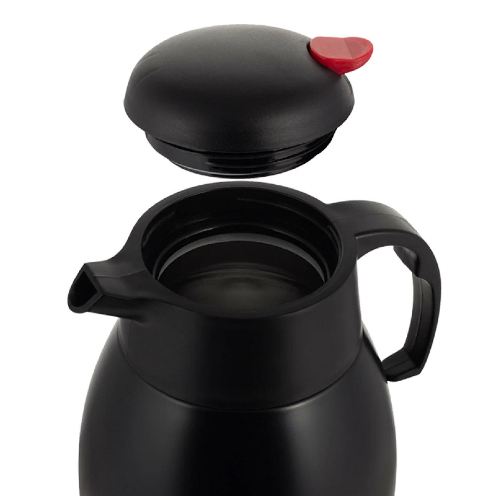 Aile Boy Siyah Çelik Termos 1500 ml