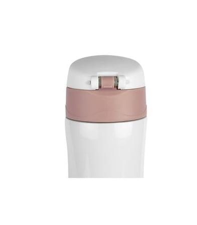 Beyaz Kilitli Çelik Termos 450 ml