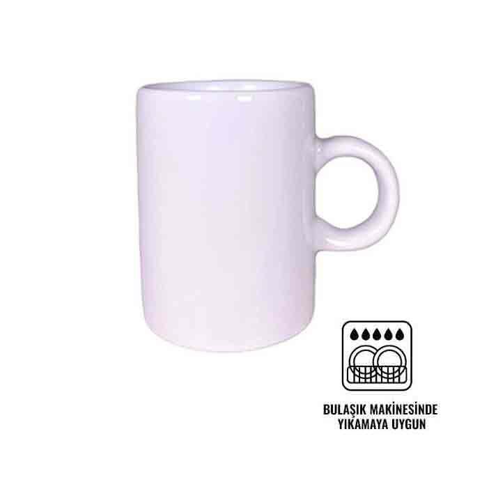 Beyaz Seramik Espresso Kupası