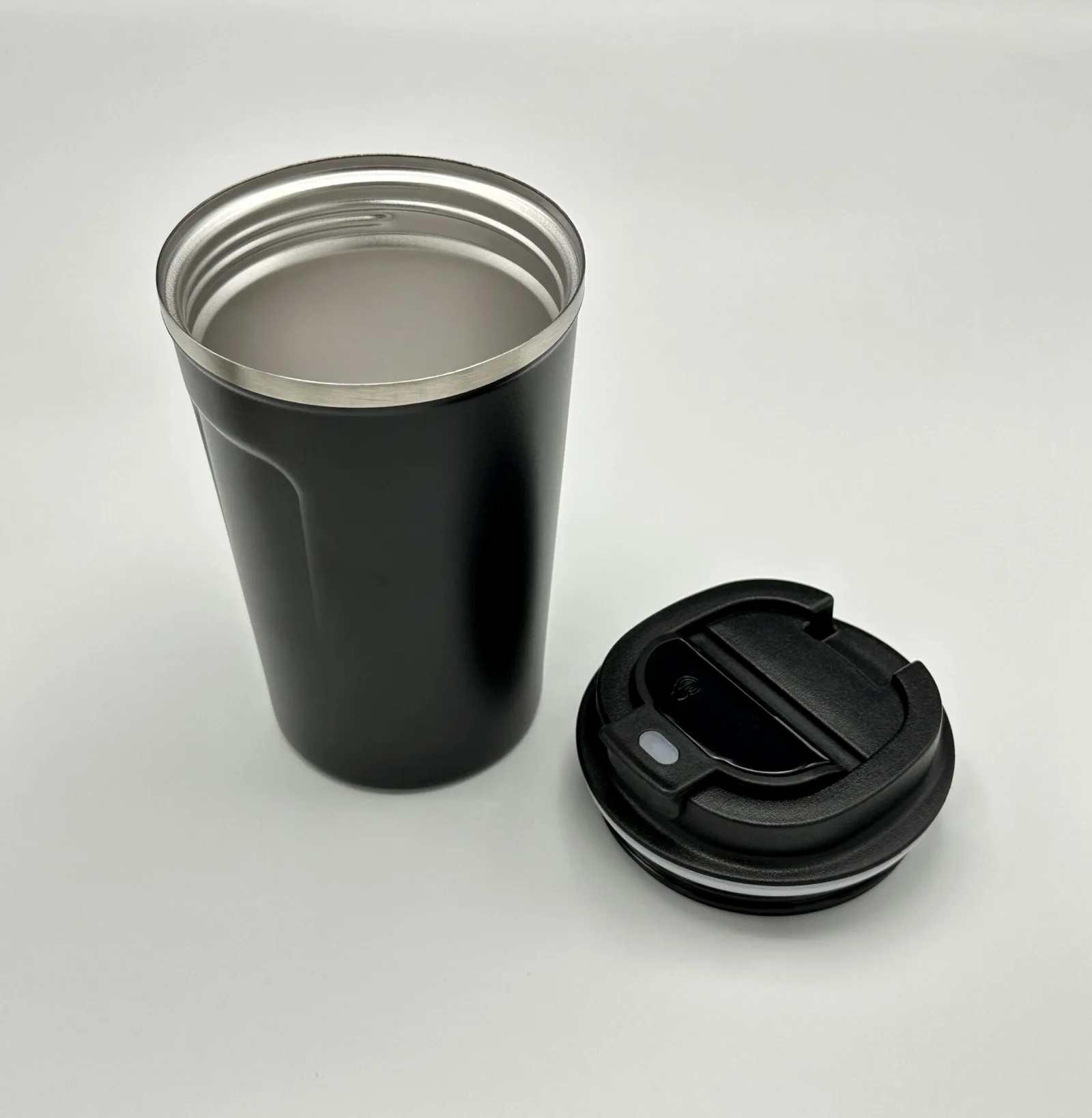 Dereceli Çelik Siyah Termos 350 ml