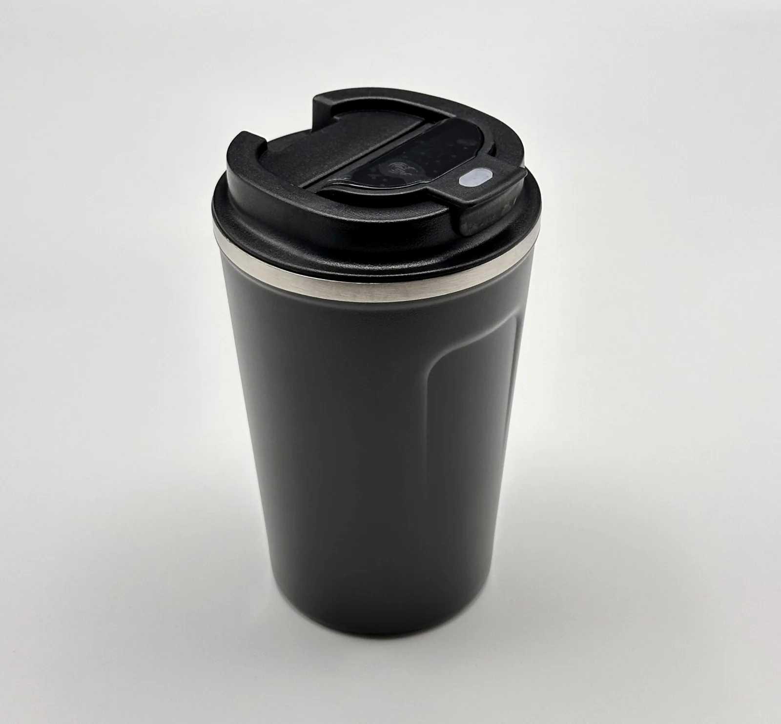 Dereceli Çelik Siyah Termos 350 ml