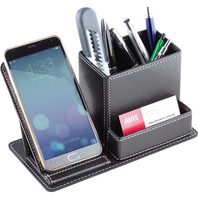 Deri Kalemlik ve Telefon Standı