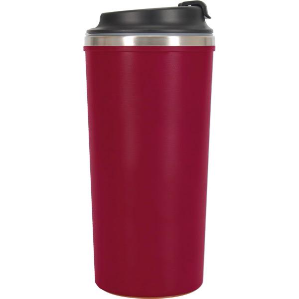 Devrilmez Estetik Kırmızı Çelik Termos 500 ml 