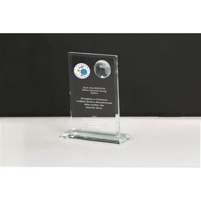 Dikdörtgen Kristal Plaket