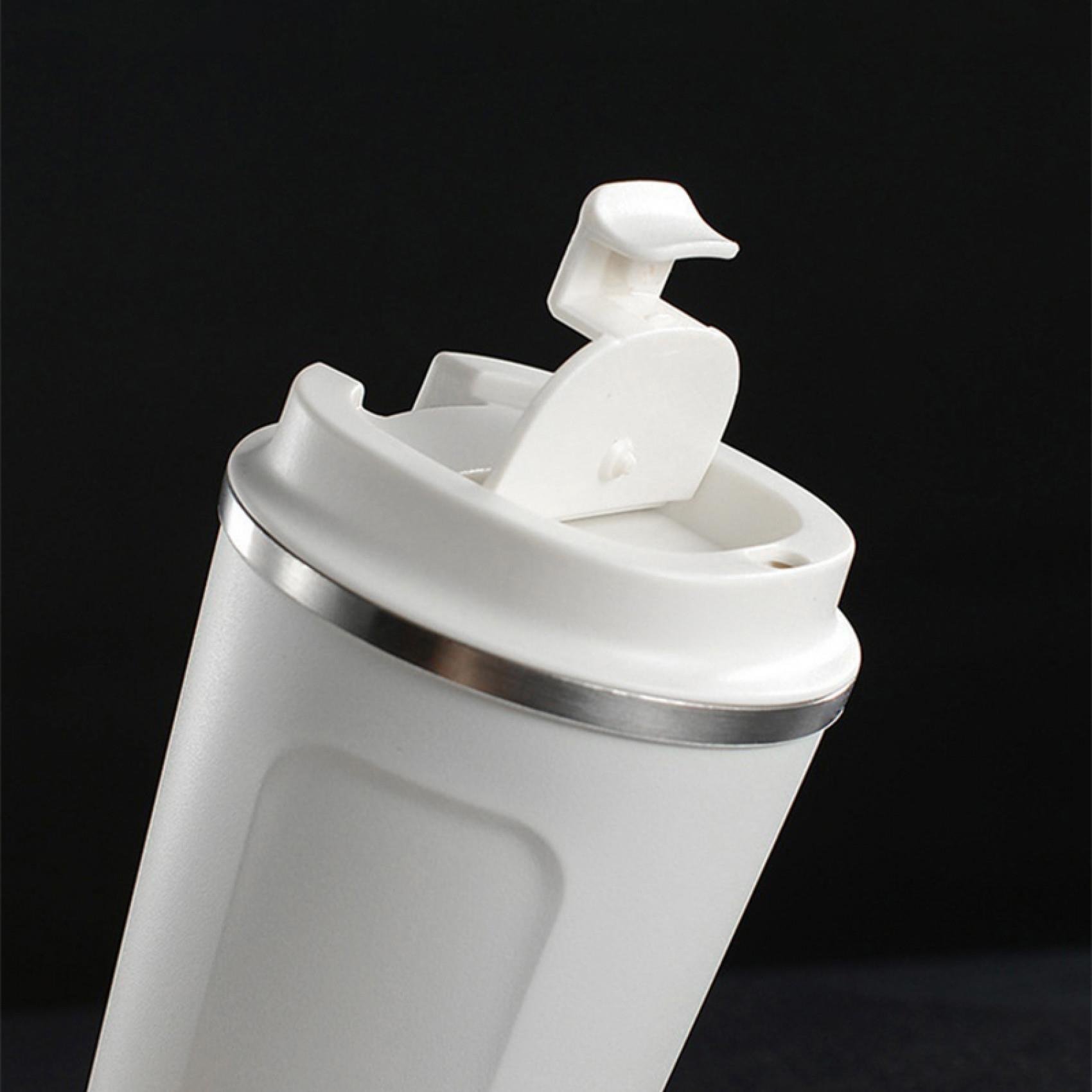 Elegant Beyaz Çelik Termos 450 ml