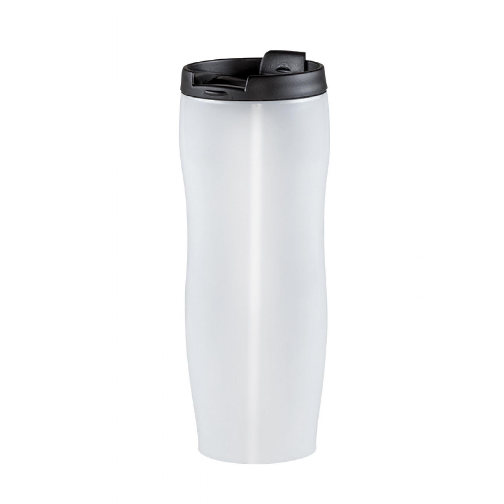Estetik Beyaz Çelik Termos Mug 400 ml
