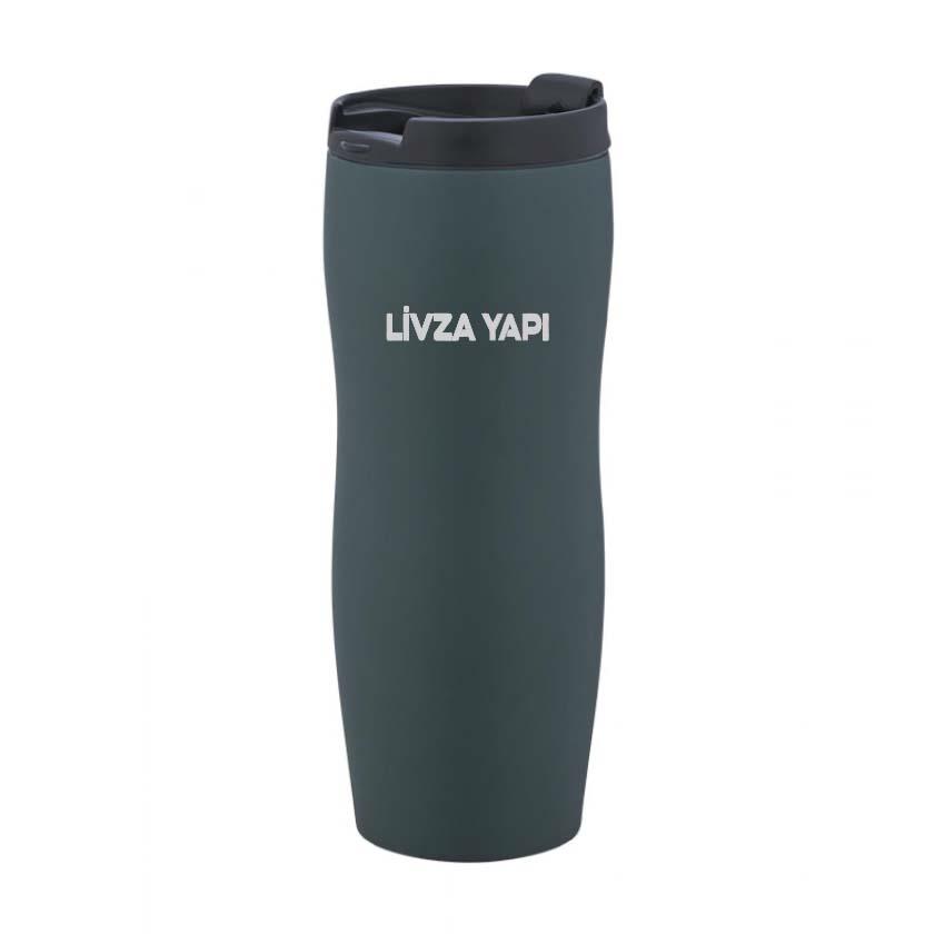 Estetik Yeşil Çelik Termos Mug 400 ml