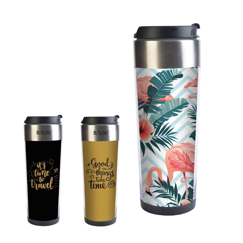 Full Ofset Baskılı Çelik Termos 350 ml