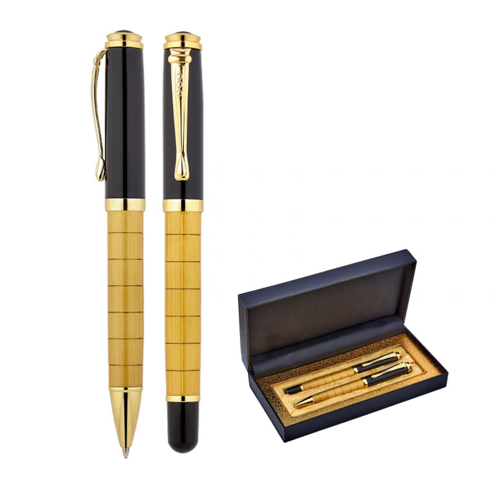 Gold-Siyah Premium Metal Kalem Seti