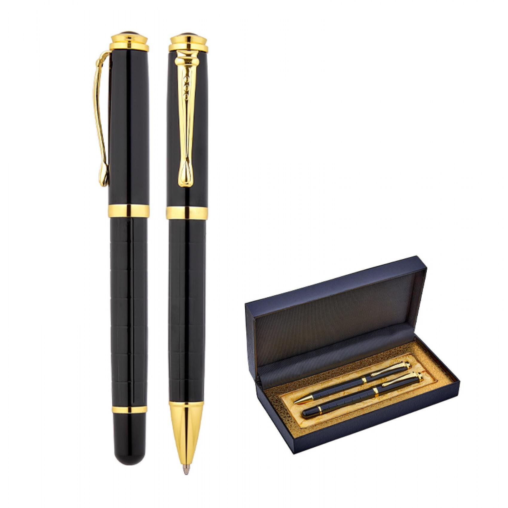 Gold-Siyah Premium Metal Kalem Seti