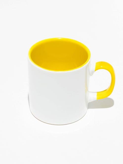 İçi & Kulbu Sarı Seramik Kupa