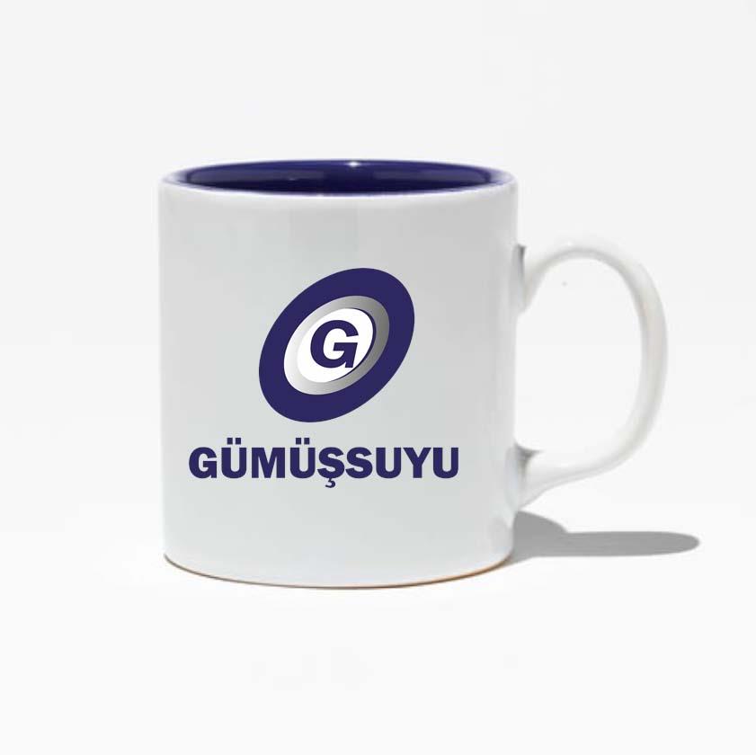 İçi Lacivert Seramik Kupa 
