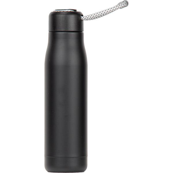 İp Tutamaçlı Siyah Çelik Termos 500 ml
