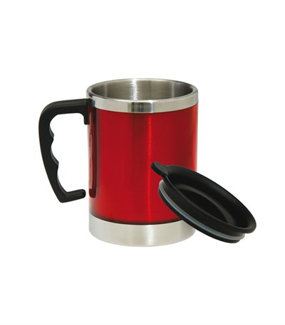 Kapaklı Çelik Bardak 400 ml