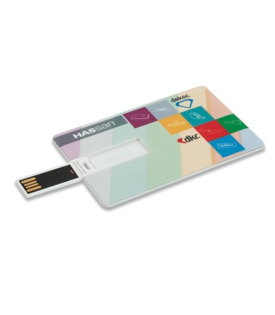 Kart Şeklinde Dikdörtgen Usb Flash Bellek