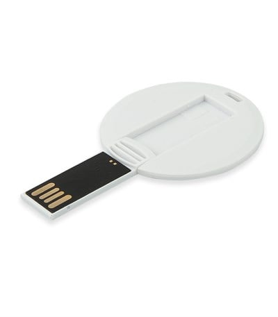 Kart Şeklinde Yuvarlak Usb Flash Bellek