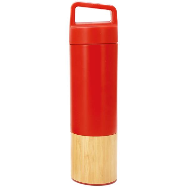 Kırmızı Bambu Uyumlu Çelik Termos 540 ml