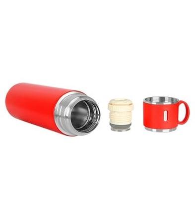 Kırmızı Bardaklı Çelik Termos 580 ml