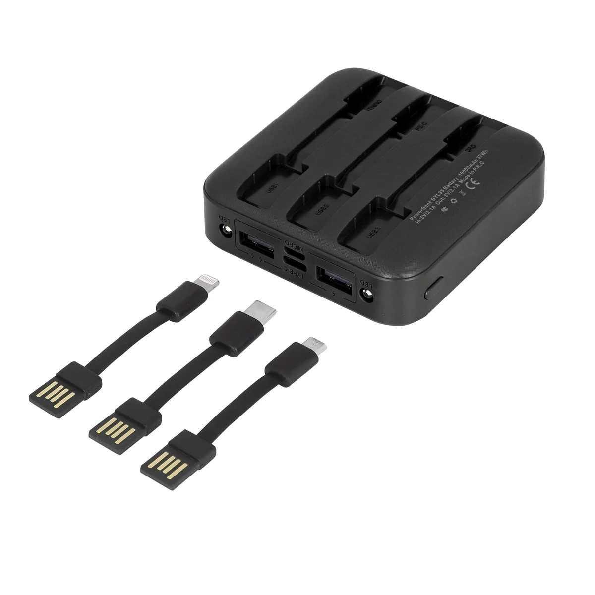 Led Işıklı 10.000 mAh Powerbank 