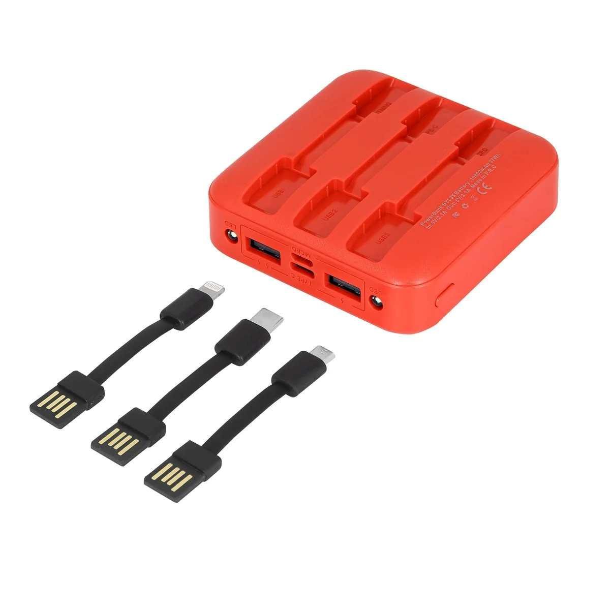 Led Işıklı 10.000 mAh Powerbank 
