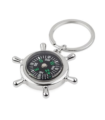 Metal Pusulalı  Anahtarlık M2