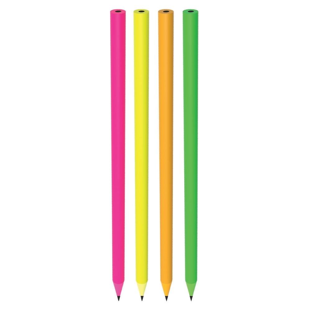 Neon Yuvarlak Renkli Kurşun Kalem