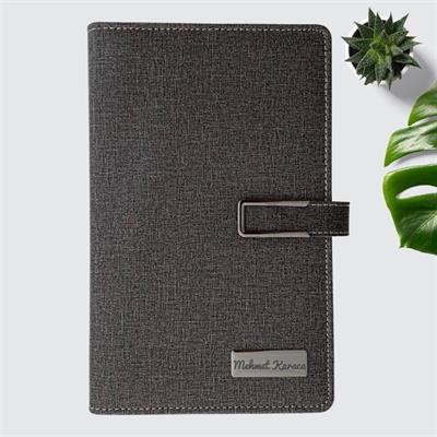 Organizerli Termo Deri Defter Kalem Anahtarlık ve Godiva Çikolata Lüx Hediye Seti