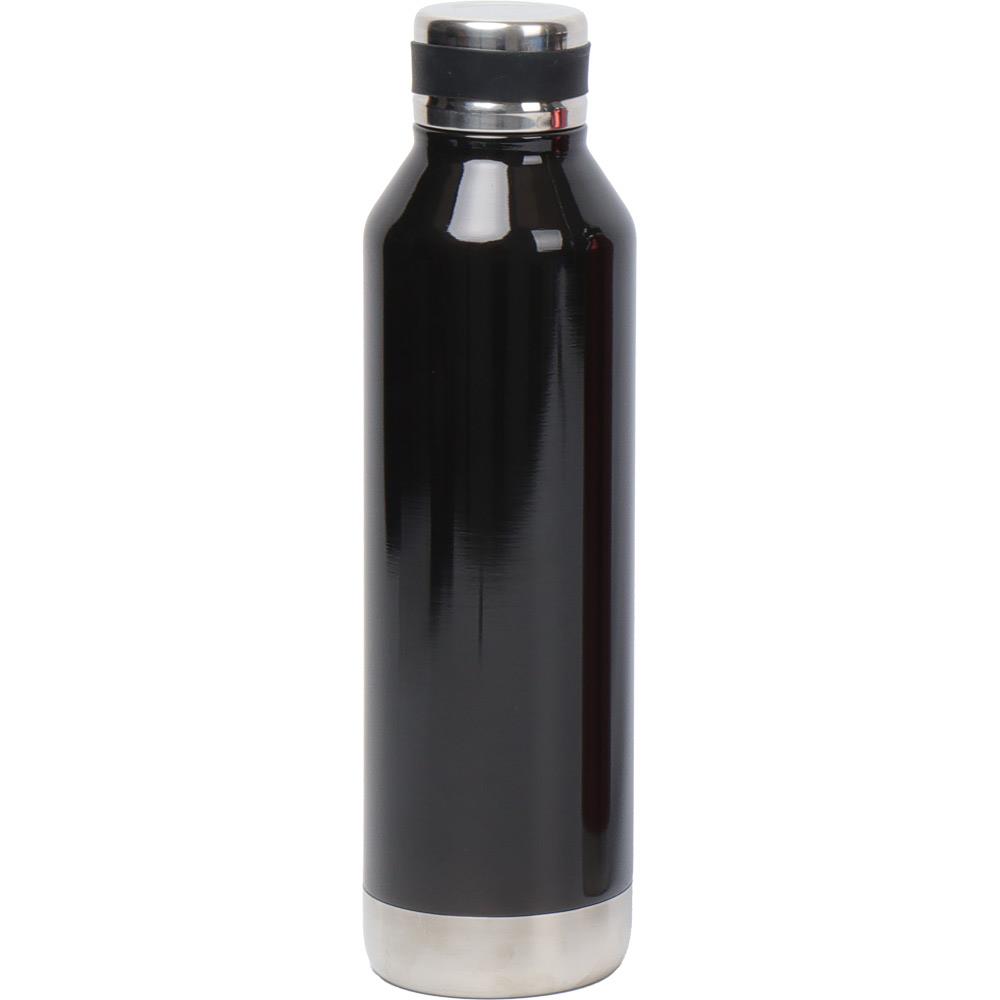 Parlak Siyah Renk Çelik Termos 700 ml