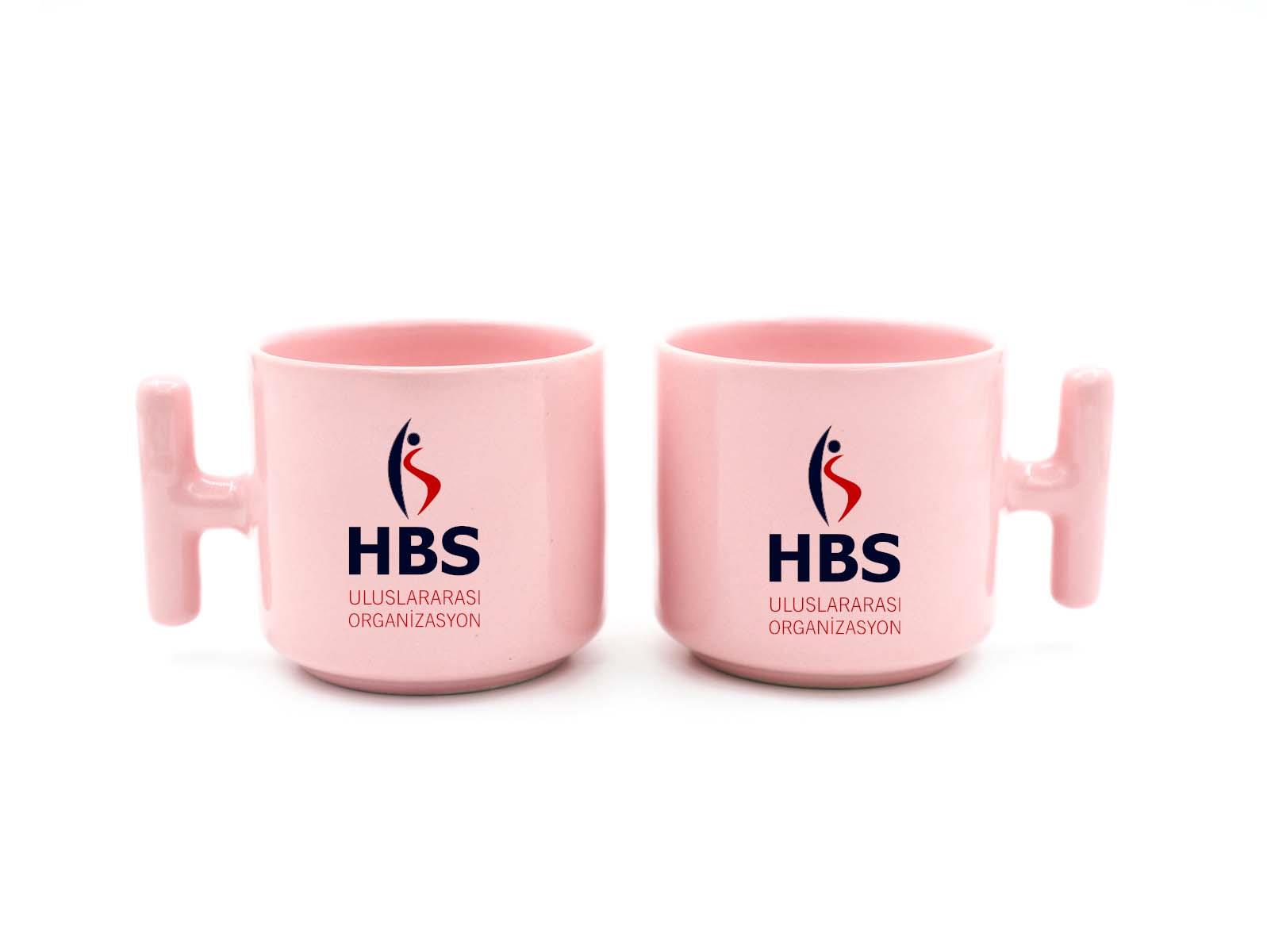 Pastel Pembe Seramik Latte Fincanı