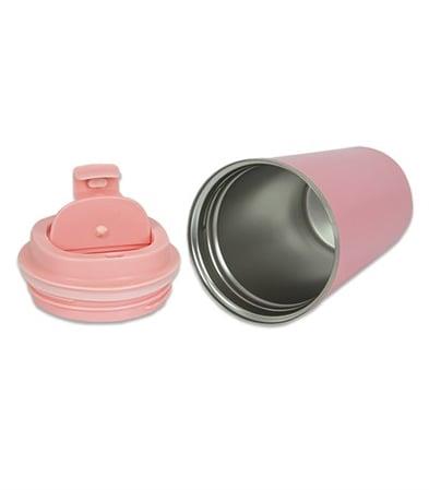 Pembe Çelik Termos Mug 380 ml