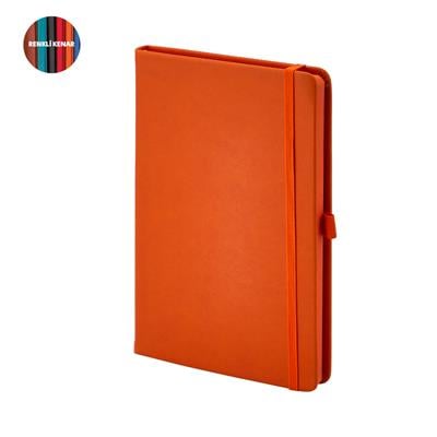 Renkli Kenar Termo Deri Cepli Defter