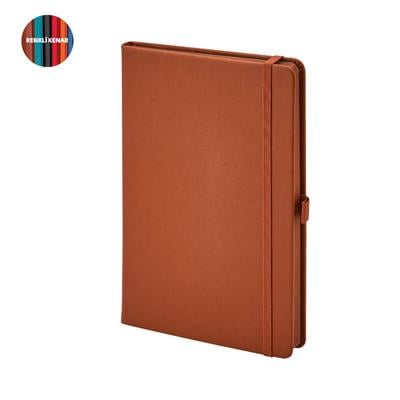 Renkli Kenar Termo Deri Cepli Defter
