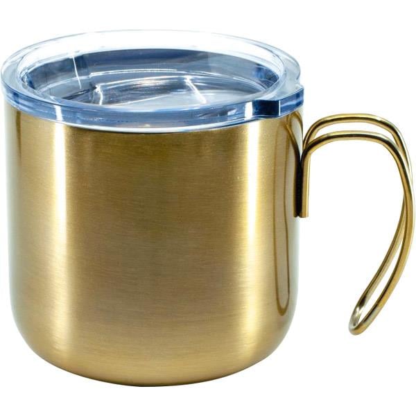 Şeffaf Kapaklı Gold Bardak Termos 240 ml