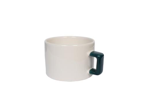Seramik Koyu Yeşil Nescafe Fincanı