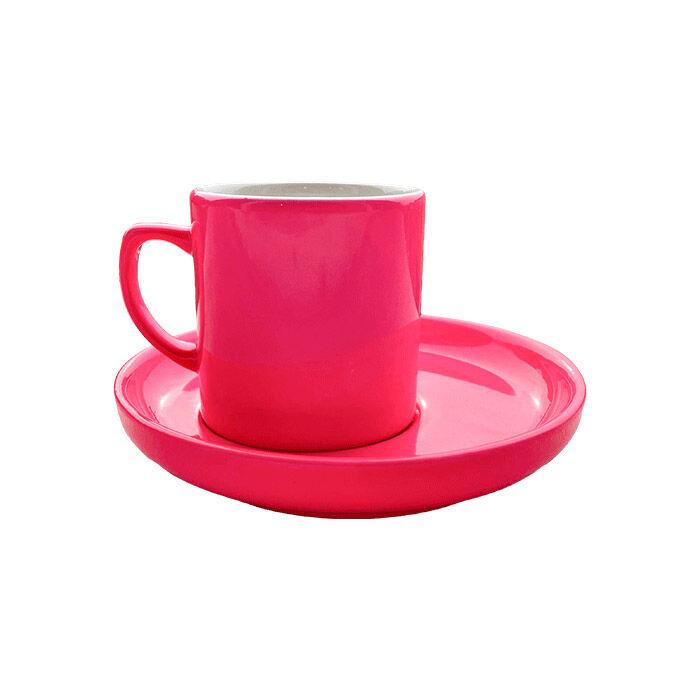 Seramik Neon Pembe Kahve Fincanı