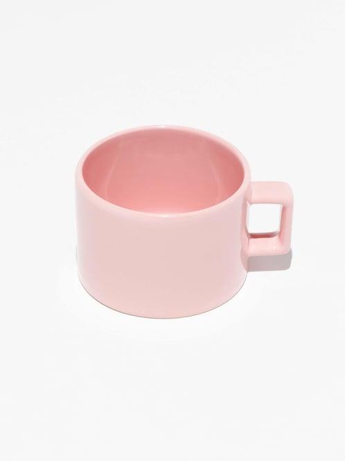 Seramik Pastel Pembe Nescafe Fincanı