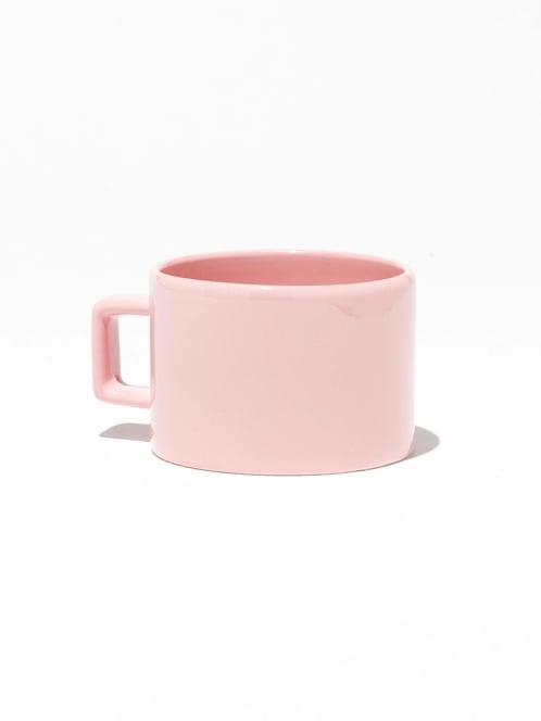 Seramik Pastel Pembe Nescafe Fincanı