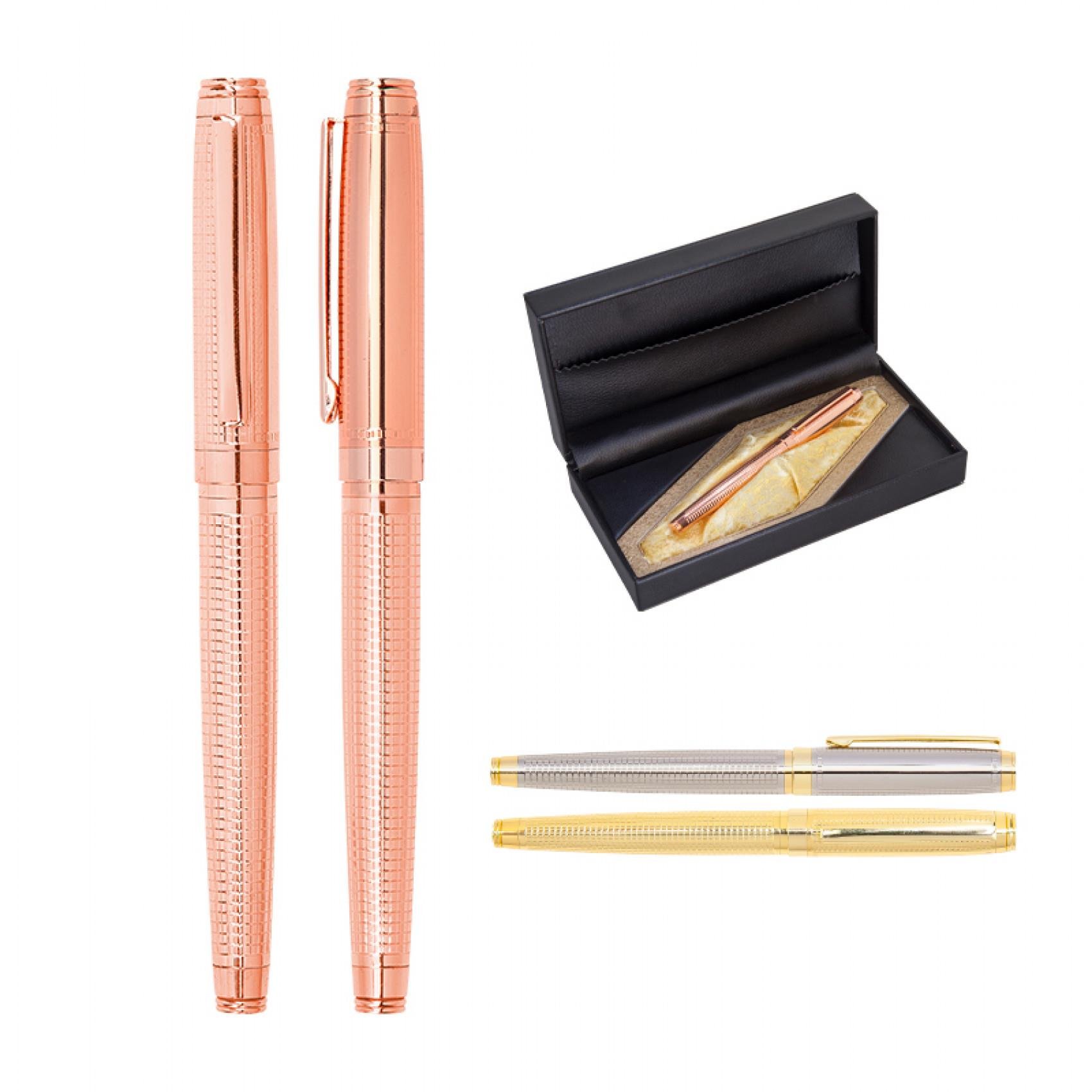 Silver-Gold-Rose Gold Metal Kalem Seti
