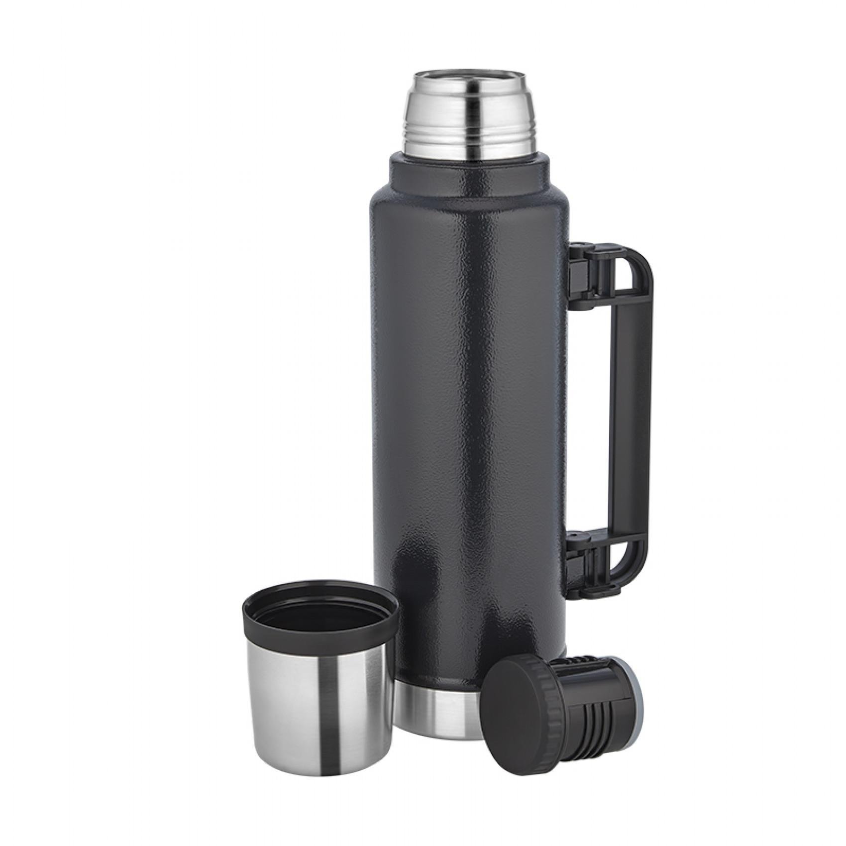 Siyah Çelik Termos 1450 ml
