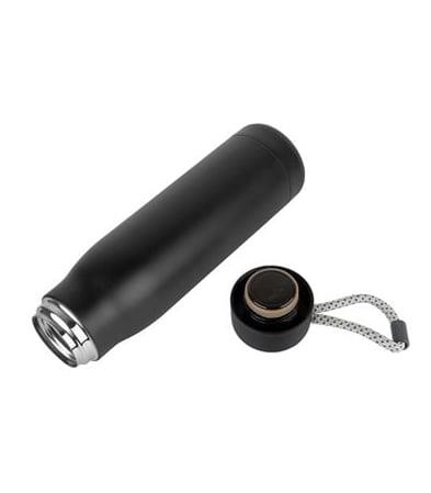 Siyah İpli Çelik Termos 600 ml